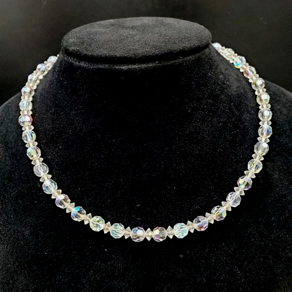 Vintage Coro Rhinestone Crystal Necklace - Picture 1 of 5
